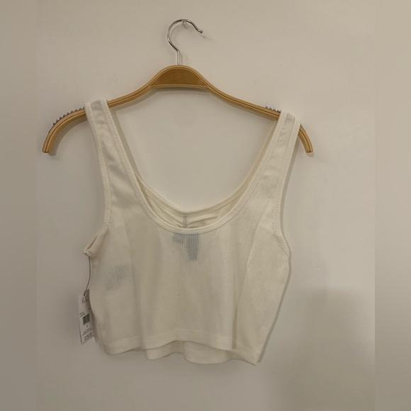 NEW VOLCOM LIVED IN LOUNGE CROPPED RIB TANK - STAR WHITE Size:S - Picture 7 of 9